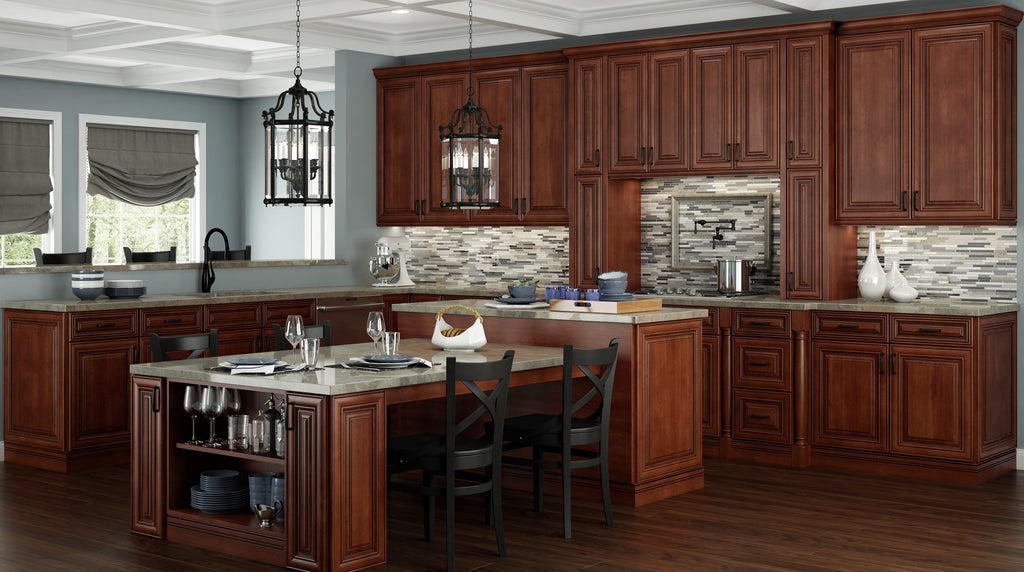 RTA Casselberry Saddle Pantry and Oven Cabinets