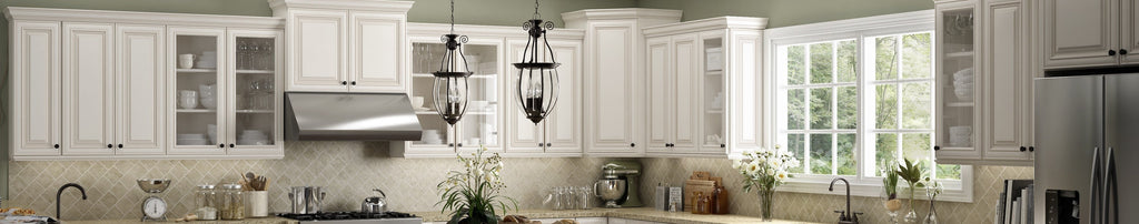 RTA Casselberry Antique White Wall Cabinets