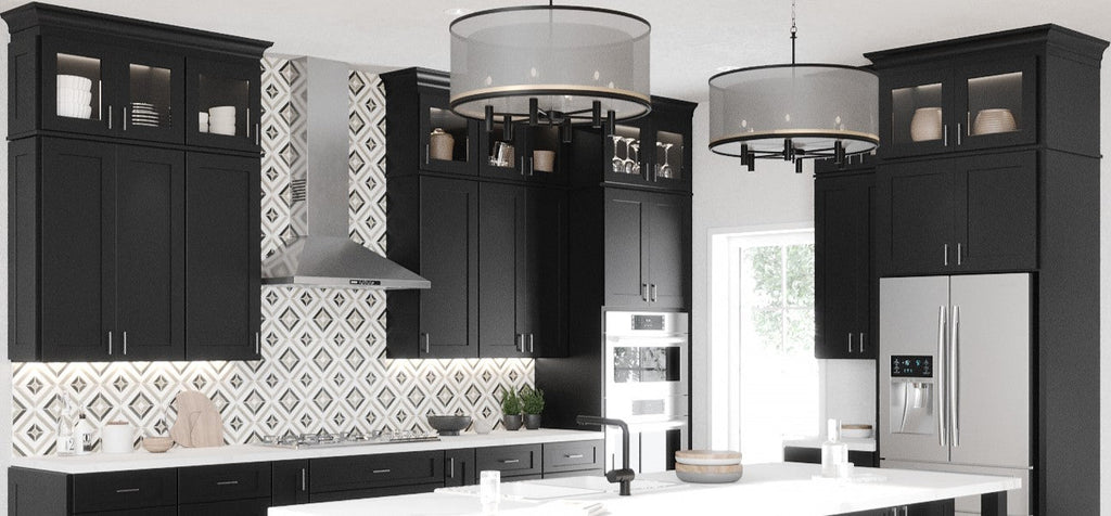 RTA Shaker Black Wall Cabinets