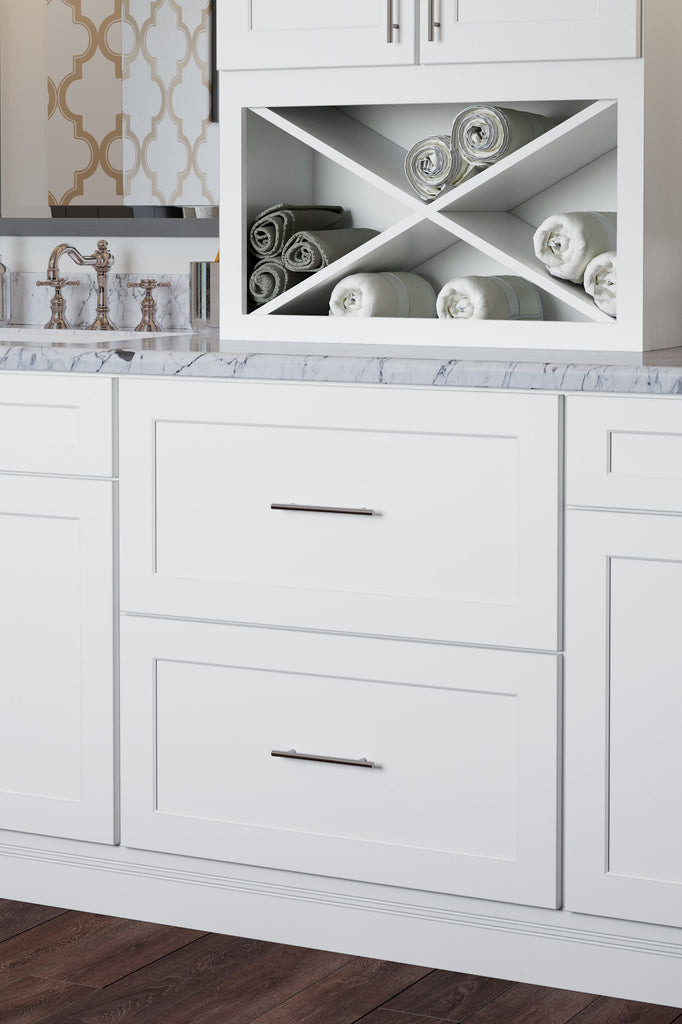 RTA Shaker White Bathroom Vanities