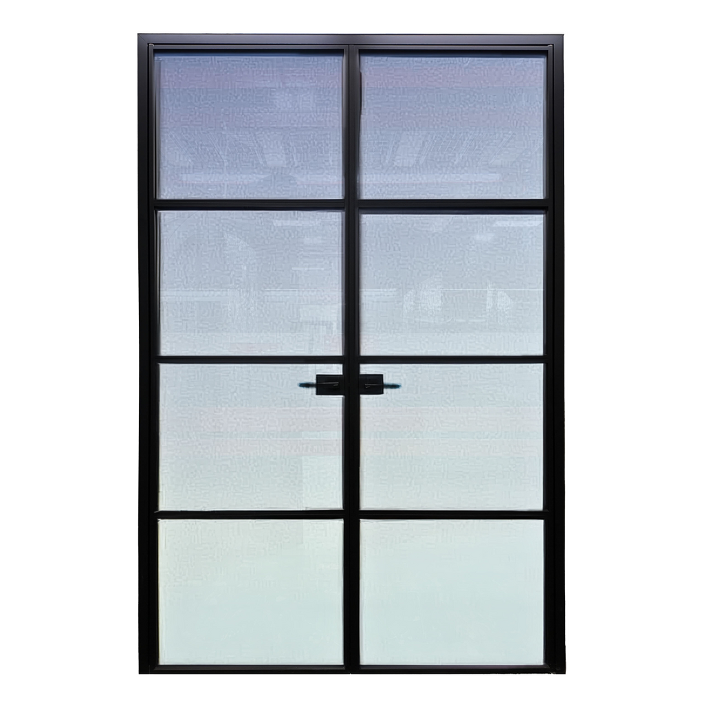 Alexues® Interior Series 4 Lite Double Door; Left Hand Swing; 48 in. x 80 in.