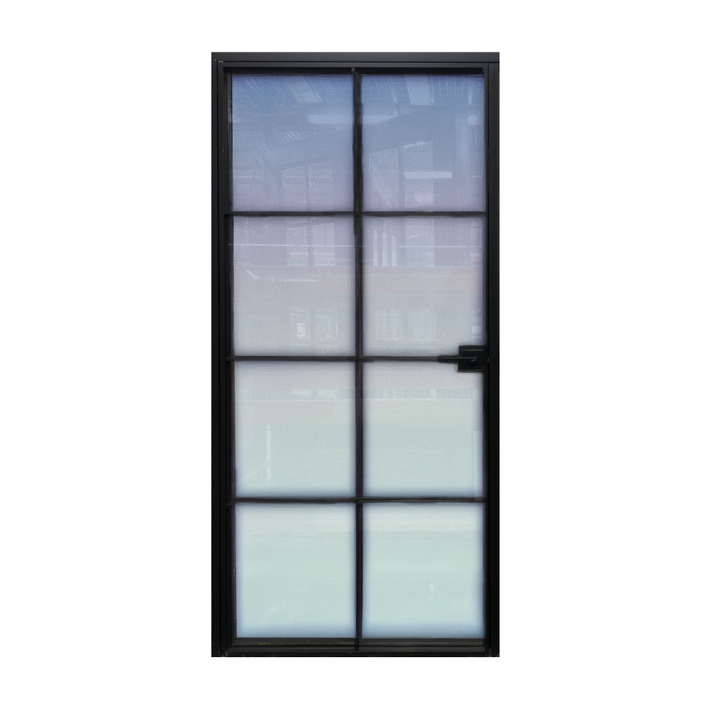 Alexues® Interior Series 8 Lite Single Door; Left Hand Swing; 3 ft. x 6 ft. 8 in.