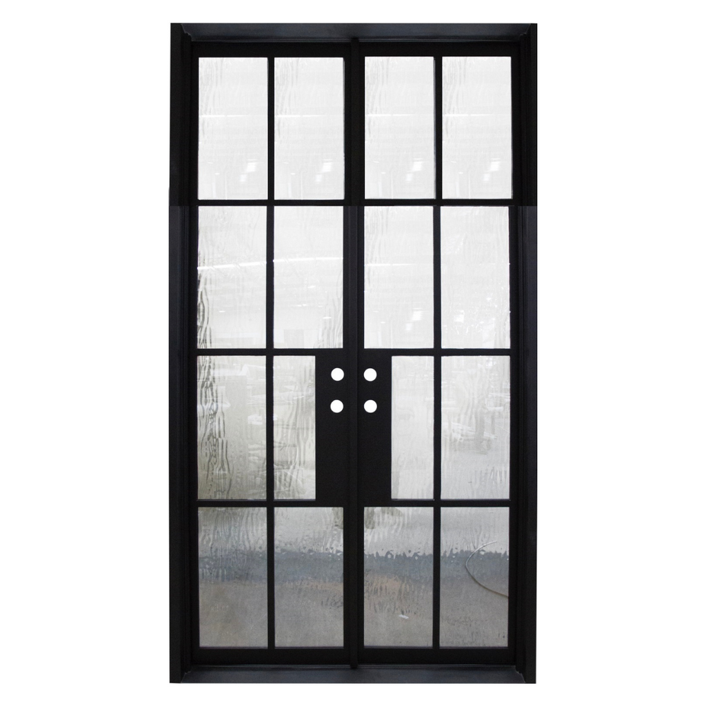 George Iron Double Door; Left Hand Swing; 60.5 in. x 93.25 in.