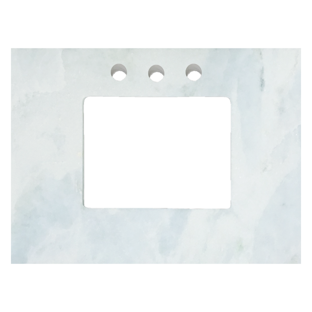 Calcutta Blue Quartzite Vanity Top; 25 in.